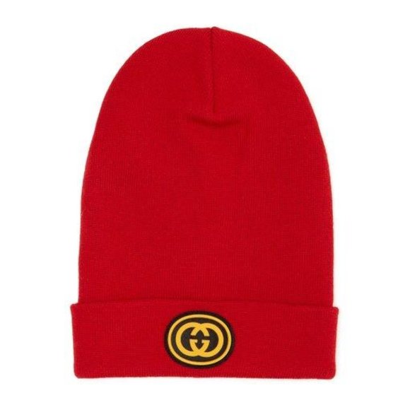 Gucci NY Yankees Embroidered Wool Beanie in Red NEW W TAGS - Picture 2 of 9